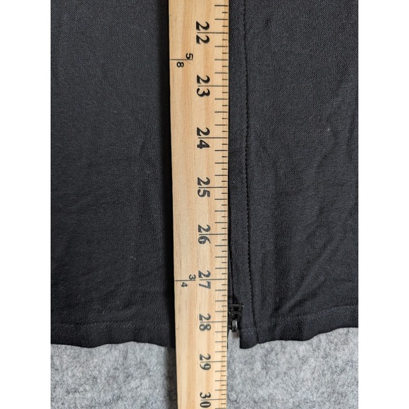 Eileen Fisher Black Zip Front Hooded Cardigan Duster Lightweight Size S - Picture 5 of 7